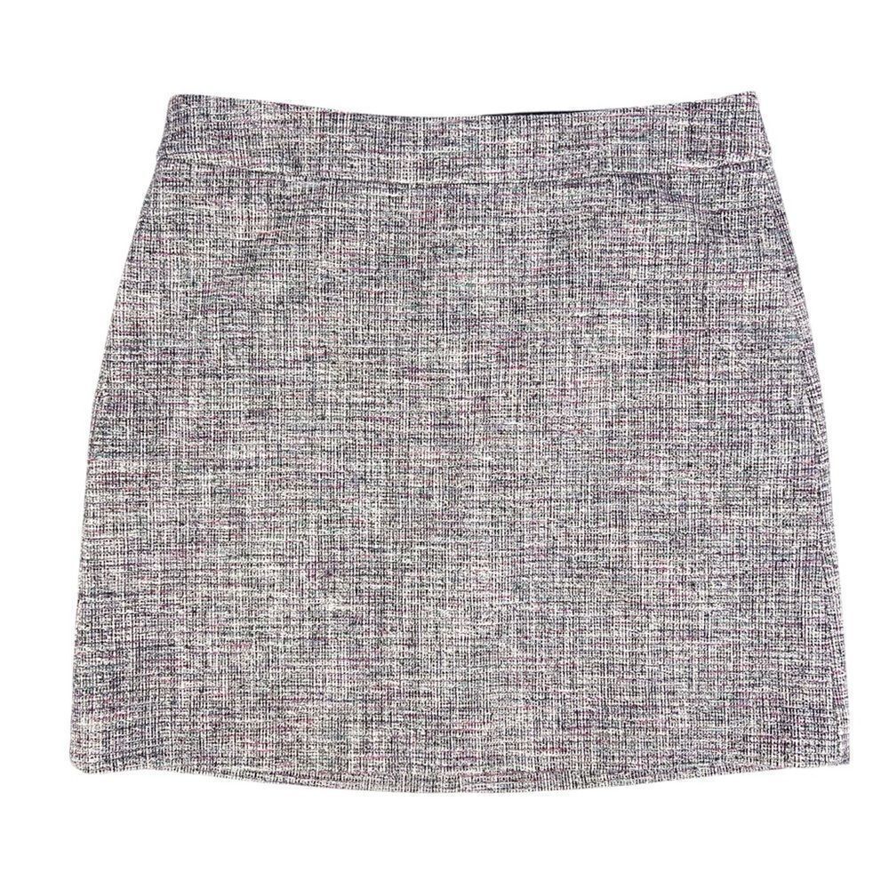 DKNY Grey Tweed Short A-Line Skirt Size 8